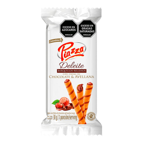 PIAZZA DELEITE 30G CHOCOLATE & AVELLANA